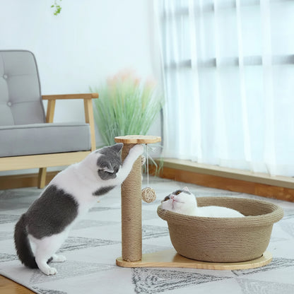 Yew, Solid Wood Climbing Frame for Cats