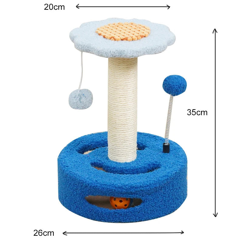Borage, Sunflower Sisal Tree for Cats