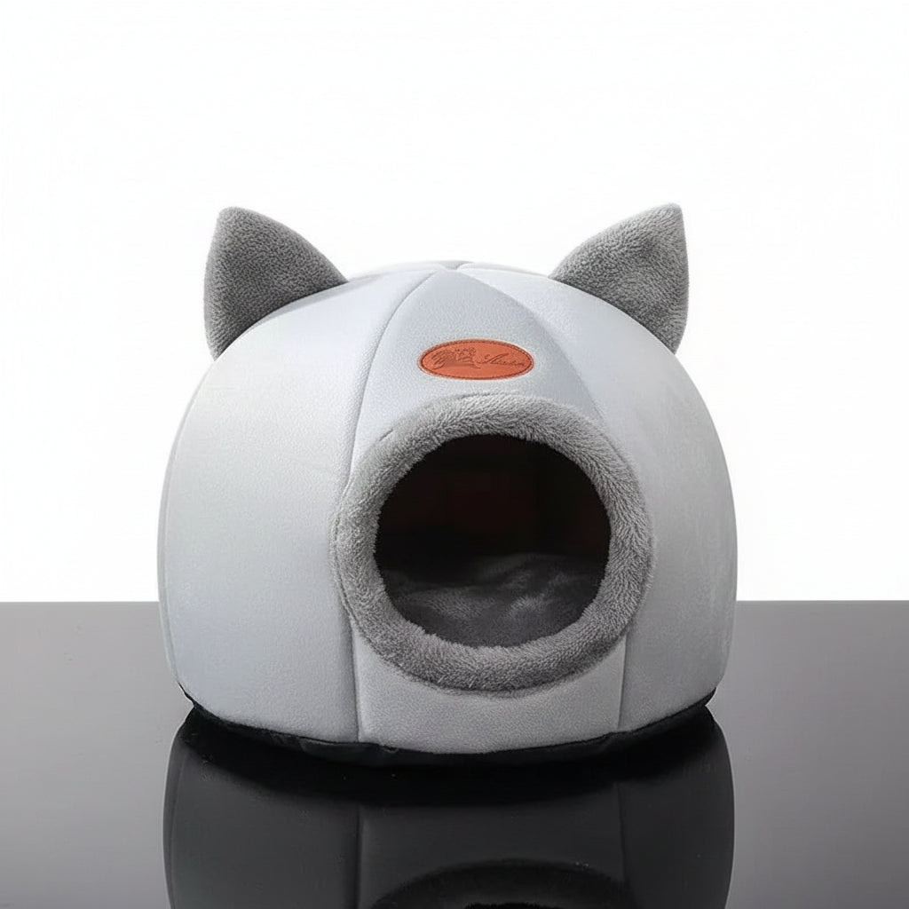 Tansy, Cat Head Shaped Warm House for Cats