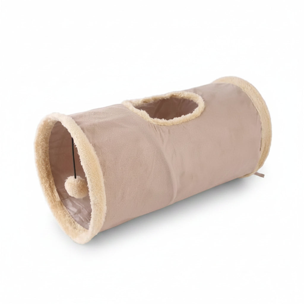 Bluebell, Foldable Suede Play Tunnel for Cats