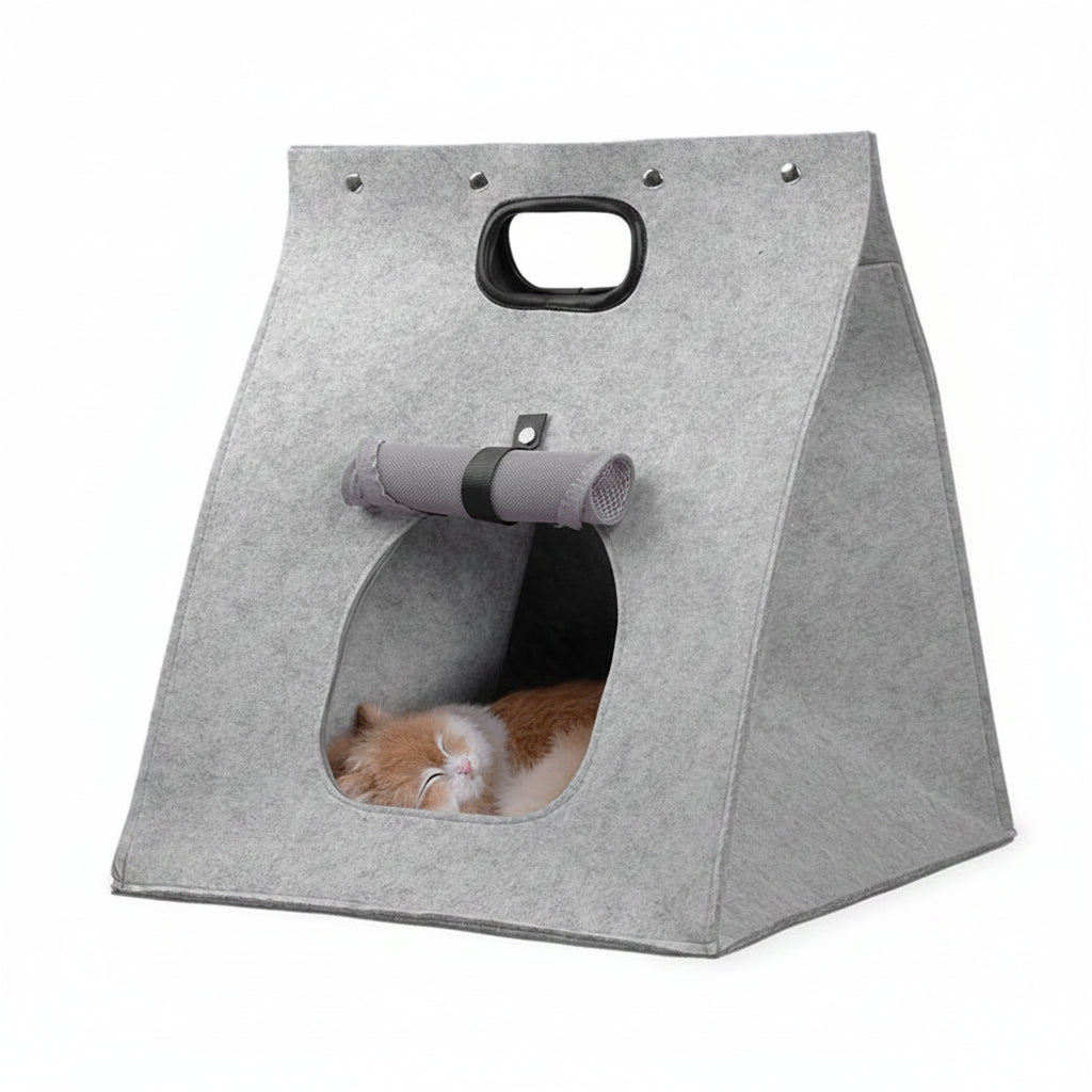 Tor, Felt Cube Cave Bed for Cats
