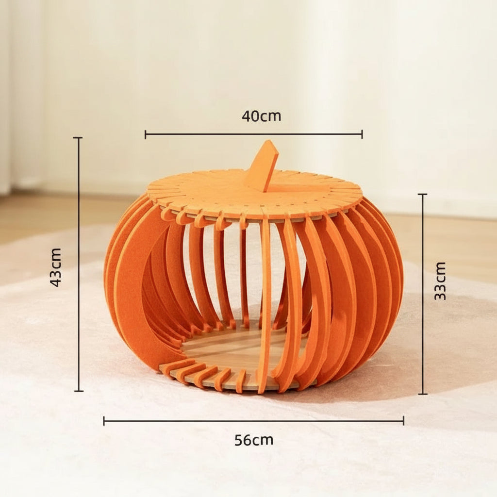 Brindle, Pumpkin House Felt Nest for Cats