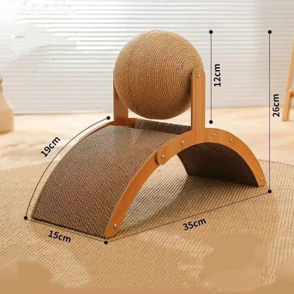 Willow, 2-in-1 Wooden Scratching Ball for Cats