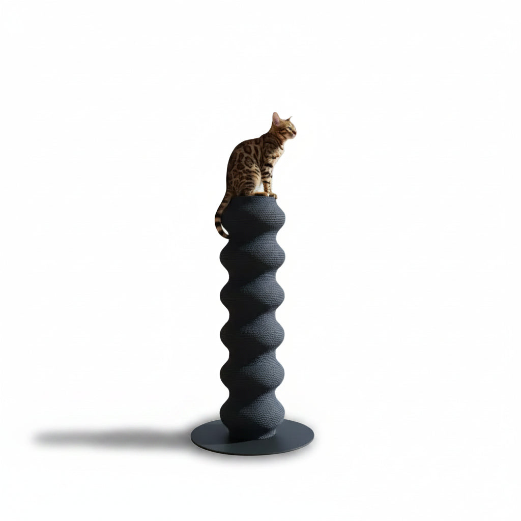 Bryony, Stainless Steel Scratching Tower for Cats