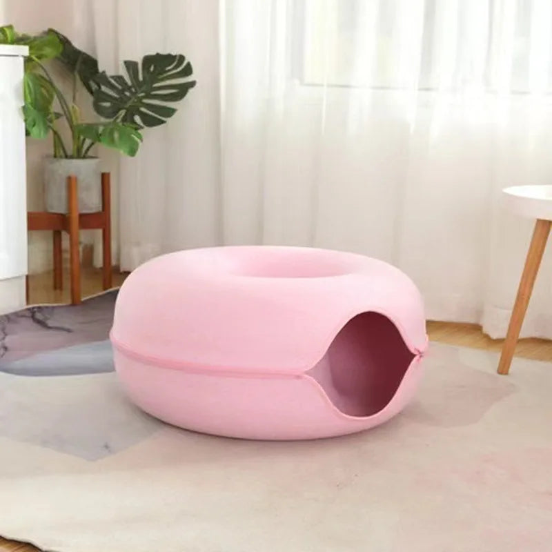 Woad, Washable Donut Tunnel Cave for Cats
