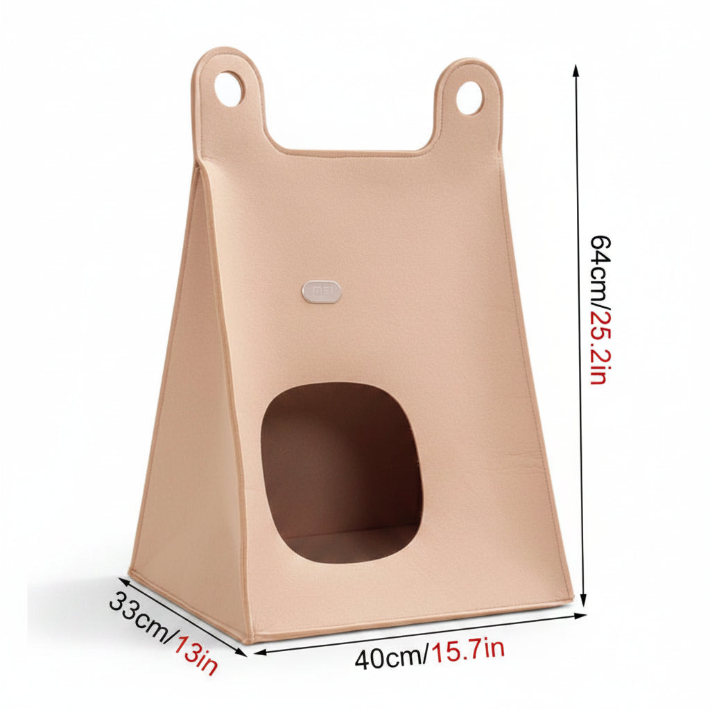 Tor, Felt Cube Cave Bed for Cats