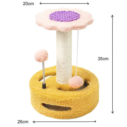 Borage, Sunflower Sisal Tree for Cats