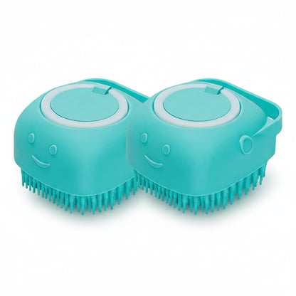 Poplar, Silicone Bath Massage Brush for Cats