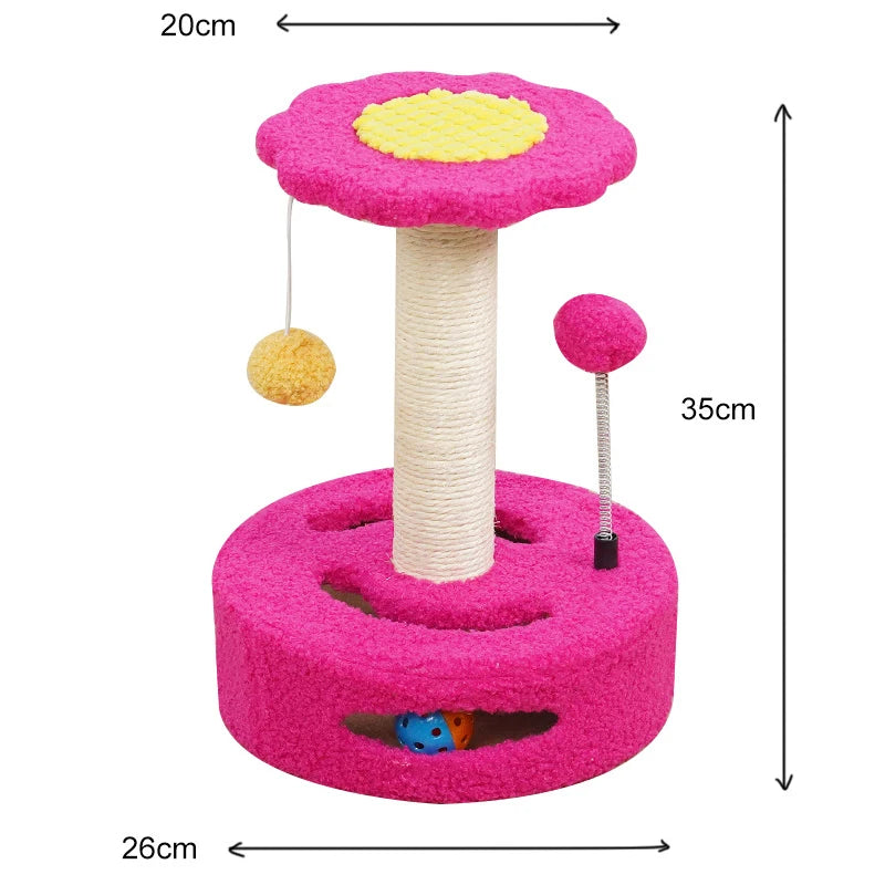 Borage, Sunflower Sisal Tree for Cats