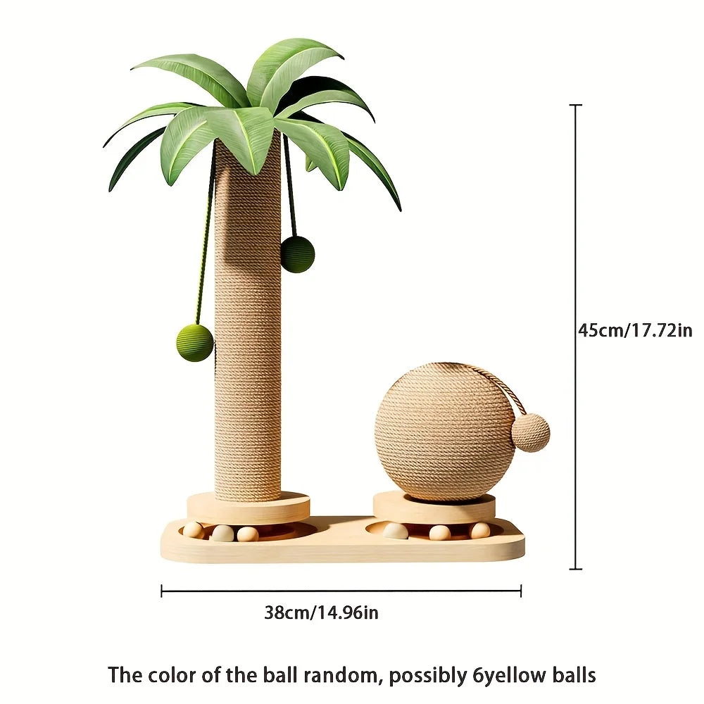 Reed, Coconut Tree Scratching Tower for Cats