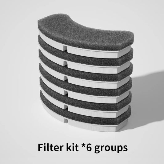 Chalk, Replacement Filter Kit for Water Fountain, 6 Pack