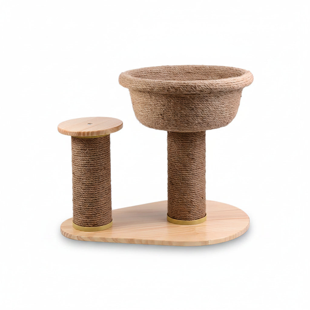 Yew, Solid Wood Climbing Frame for Cats