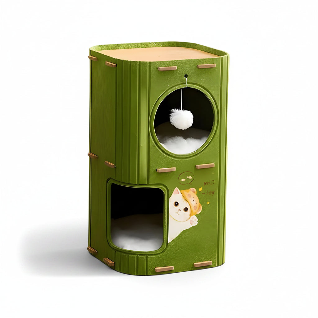 Clay, Multi-Layer Closed Cat Tree for Cats