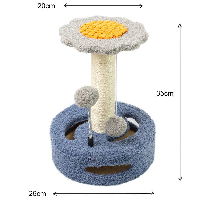 Borage, Sunflower Sisal Tree for Cats