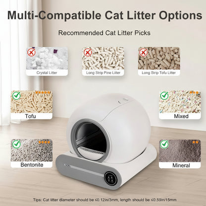 Fir, Smart WiFi Self-Cleaning Litter Box for Cats