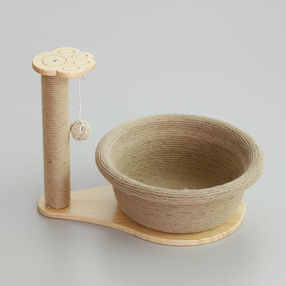 Yew, Solid Wood Climbing Frame for Cats