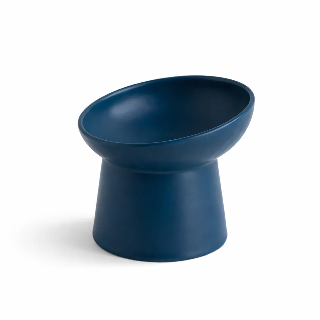 Cat Nordic Style Food Water Bowl Pet Animal Ceramic Eating Dishes High Foot Raised Puppy Cats Matte Bowls Elevated Dog Bowls