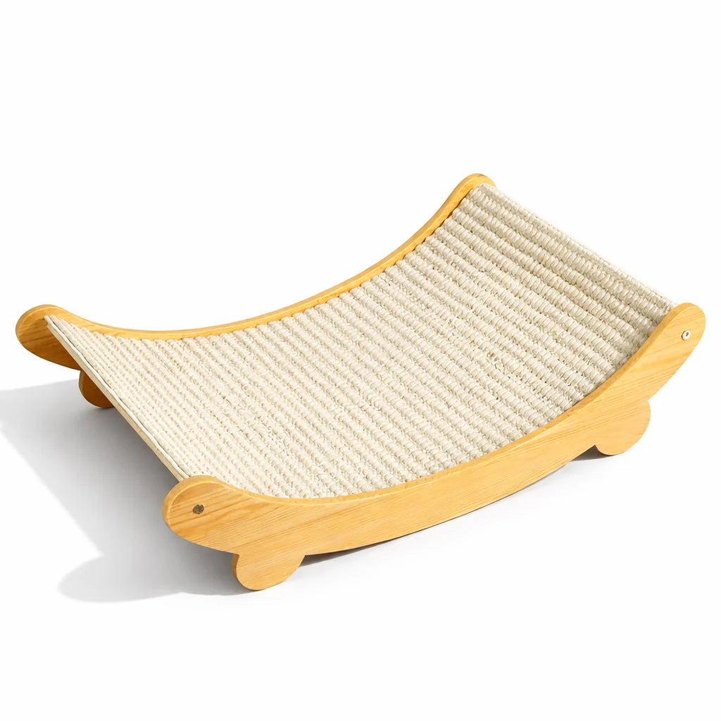 Wooden Cat Scratching Pad Detachable Wear-resistant Cat Scratch Board Multifunctional Cat Bed Grinding Claw Toy for Kitten