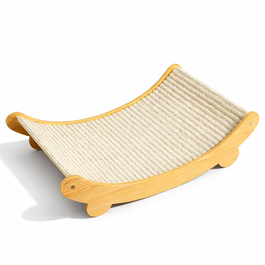 Wooden Cat Scratching Pad Detachable Wear-resistant Cat Scratch Board Multifunctional Cat Bed Grinding Claw Toy for Kitten