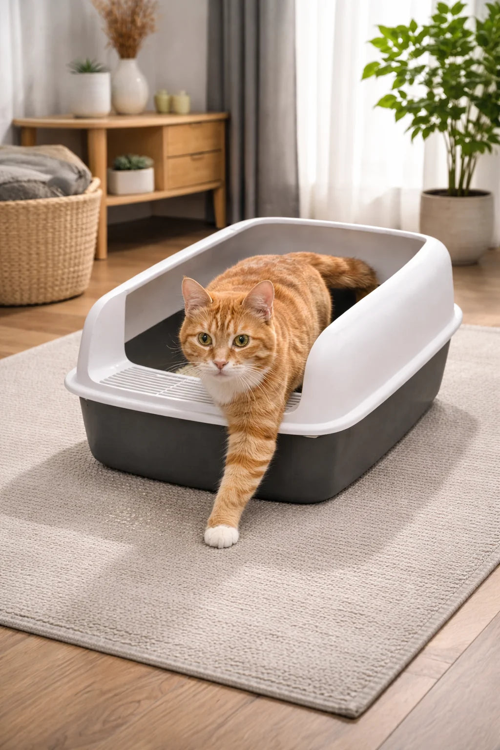 Cat Bedpans Small Size Pet Sandbox for Cat Anti-Splash Cats Toilet Pet Sandbox Kitten Tray Bedpan Cleaning Cat Supplies