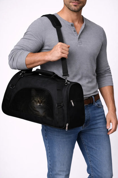 Cat Bags Portable Dog Carrier Bag Mesh Breathable Foldable Cats Carrier Bag Travel Breathable Transport Handbag