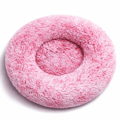 40-90cm 6 Sizes Round Pet Bed for Large Dog Bed Super Soft Cat Bed Plush Dog House for Medium Dog House Winter Warm Sleeping