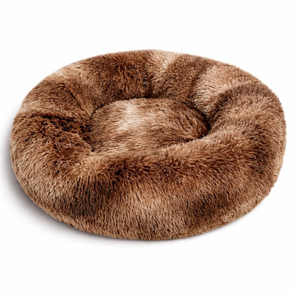 40-90cm 6 Sizes Round Pet Bed for Large Dog Bed Super Soft Cat Bed Plush Dog House for Medium Dog House Winter Warm Sleeping