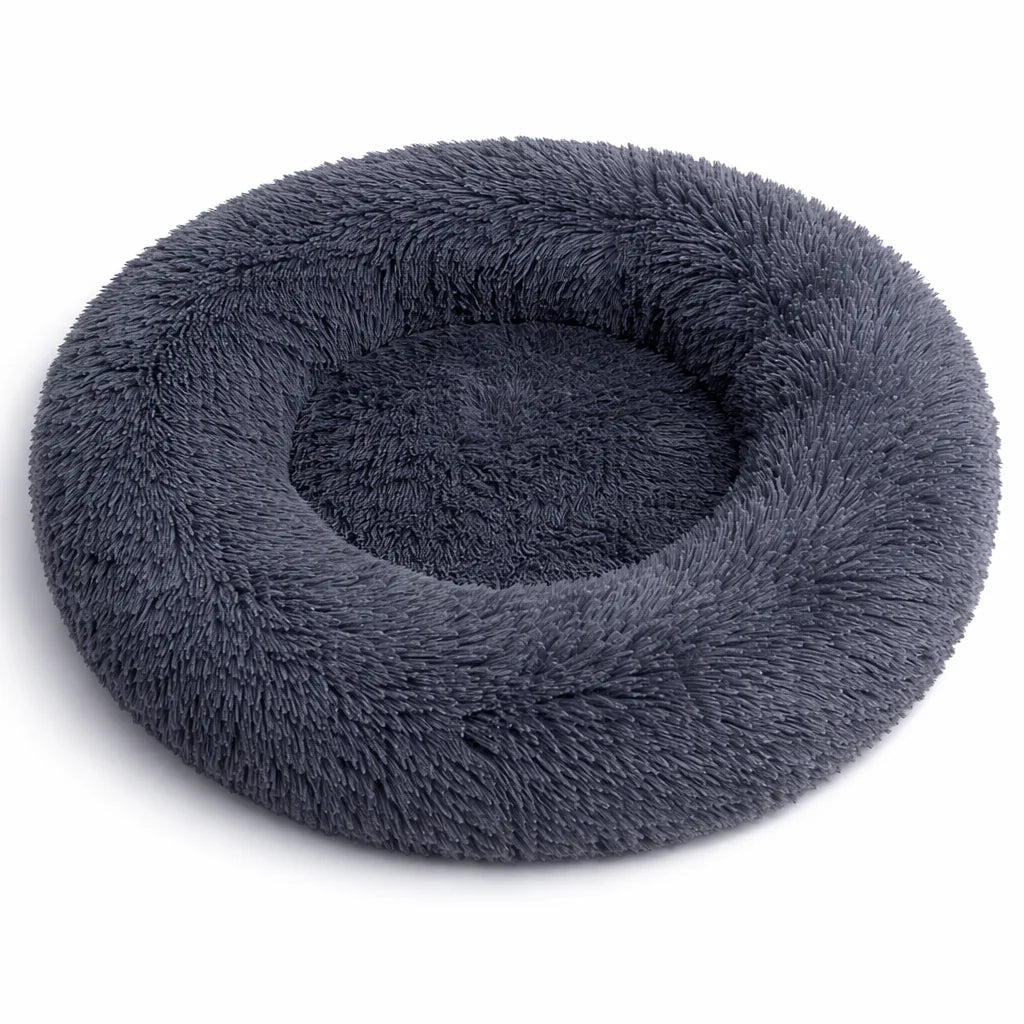 40-90cm 6 Sizes Round Pet Bed for Large Dog Bed Super Soft Cat Bed Plush Dog House for Medium Dog House Winter Warm Sleeping