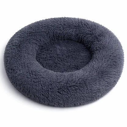 40-90cm 6 Sizes Round Pet Bed for Large Dog Bed Super Soft Cat Bed Plush Dog House for Medium Dog House Winter Warm Sleeping