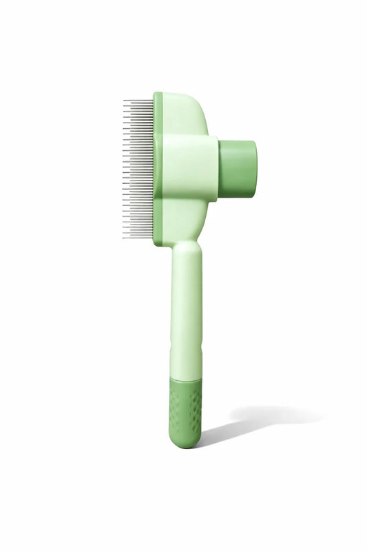 Cat Hair Remover Comb Flea Comb Multifunctional Pet Brush with Release Button Self-Cleaning Pet Comb for Dog Cat Comfort Safety