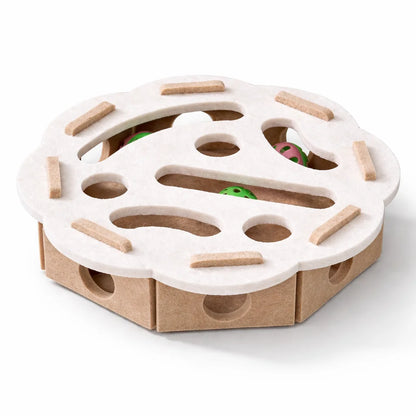 Cat Puzzle Toy Felt Puzzle Box Cat Exercise Toy With Ball Indoor Sports Entertainment Hunting Cat Toys For Indoor Cats
