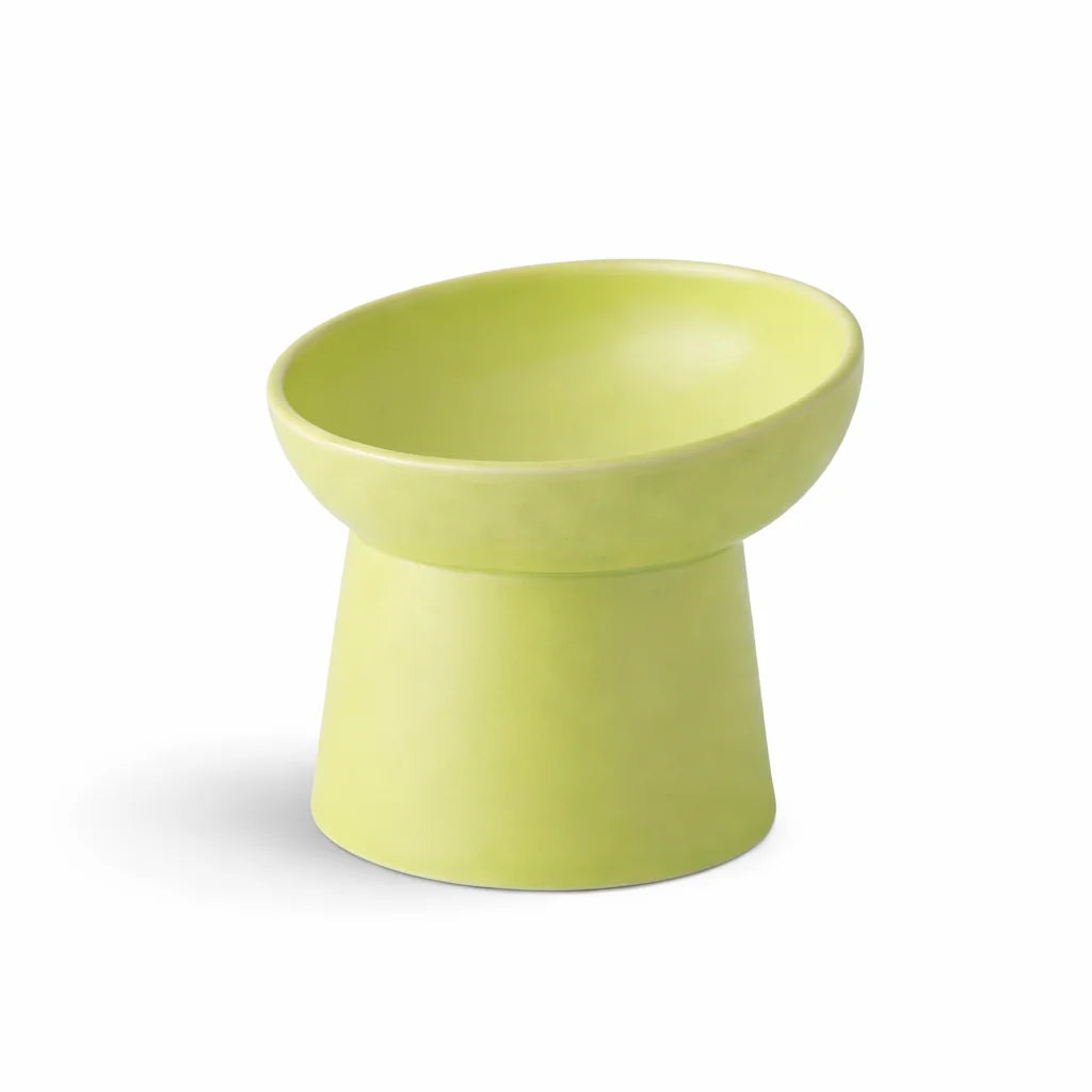 Cat Nordic Style Food Water Bowl Pet Animal Ceramic Eating Dishes High Foot Raised Puppy Cats Matte Bowls Elevated Dog Bowls
