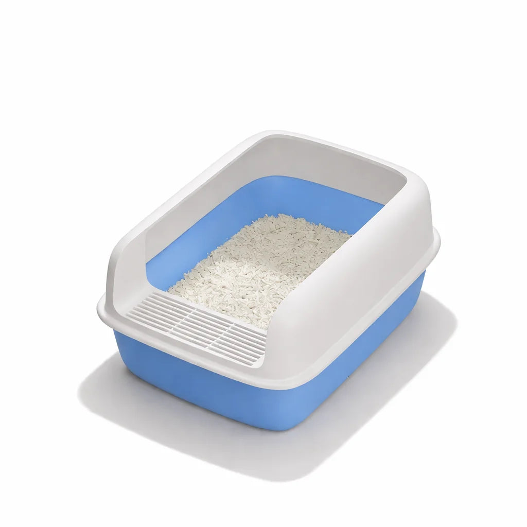 Cat Bedpans Small Size Pet Sandbox for Cat Anti-Splash Cats Toilet Pet Sandbox Kitten Tray Bedpan Cleaning Cat Supplies