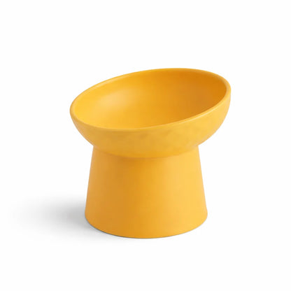 Cat Nordic Style Food Water Bowl Pet Animal Ceramic Eating Dishes High Foot Raised Puppy Cats Matte Bowls Elevated Dog Bowls