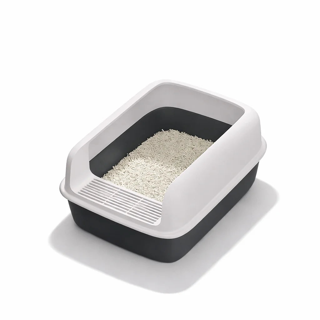 Cat Bedpans Small Size Pet Sandbox for Cat Anti-Splash Cats Toilet Pet Sandbox Kitten Tray Bedpan Cleaning Cat Supplies