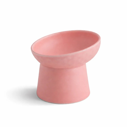 Cat Nordic Style Food Water Bowl Pet Animal Ceramic Eating Dishes High Foot Raised Puppy Cats Matte Bowls Elevated Dog Bowls