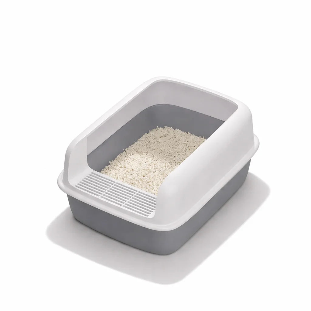 Cat Bedpans Small Size Pet Sandbox for Cat Anti-Splash Cats Toilet Pet Sandbox Kitten Tray Bedpan Cleaning Cat Supplies