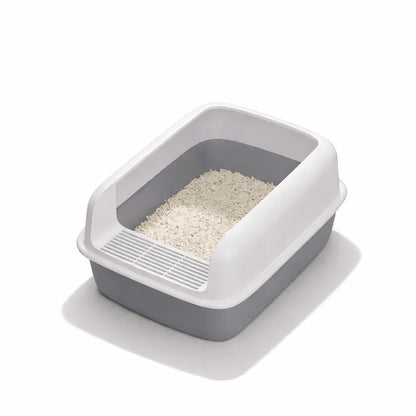 Cat Bedpans Small Size Pet Sandbox for Cat Anti-Splash Cats Toilet Pet Sandbox Kitten Tray Bedpan Cleaning Cat Supplies