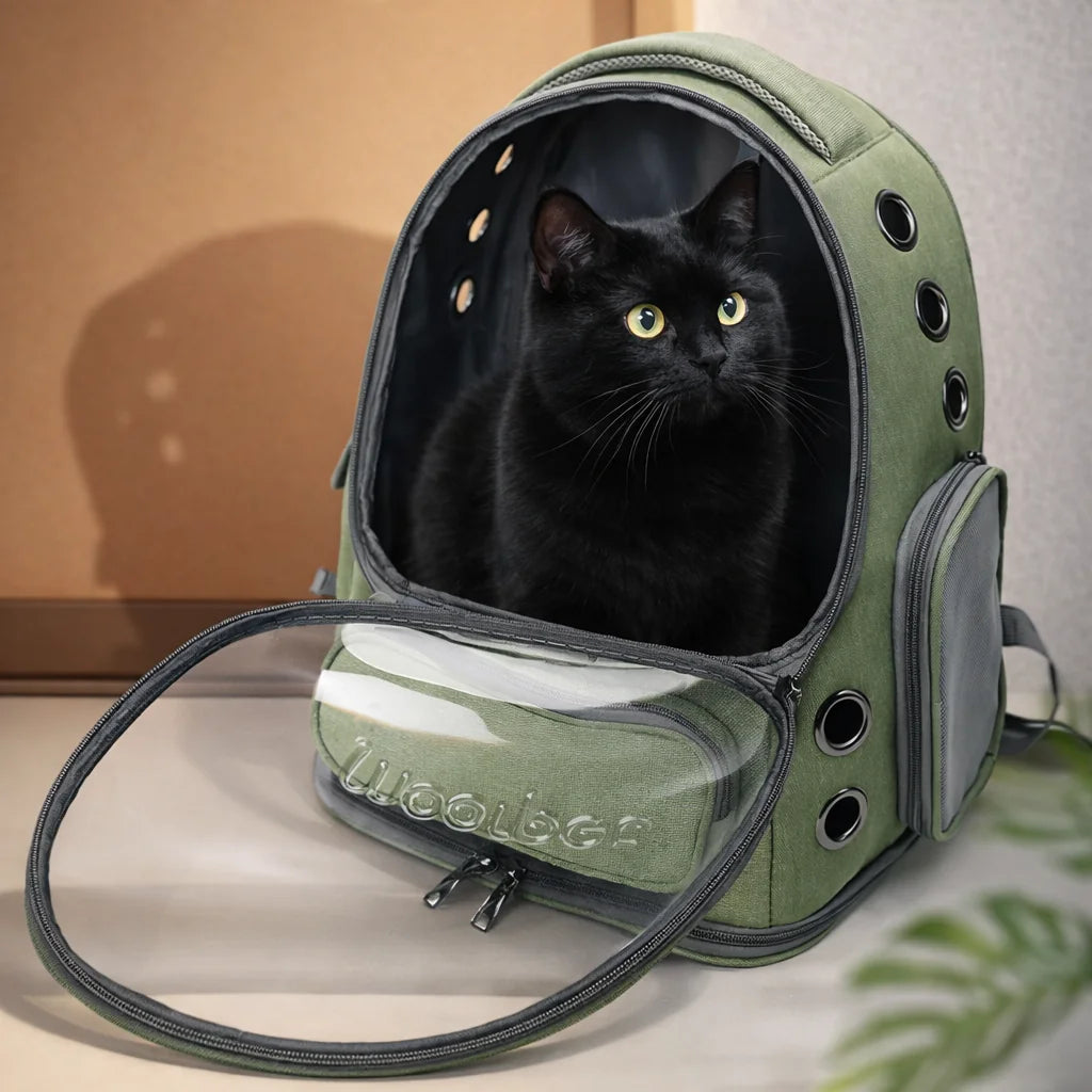 Transparent Pet Cat Carrier Bag Outdoor Travel Backpack for Cats Small Dogs Breathable Cat Carrying Bag Pet Supplies