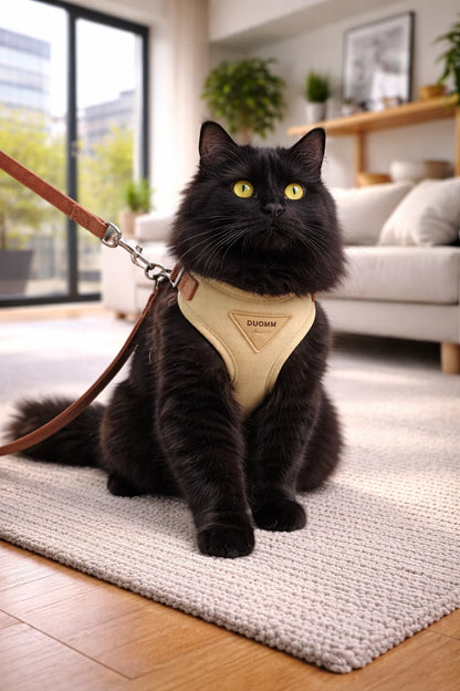 Cat Puppy Outdoor Walking Supplies Fashion Pet Harness and Leash Set for Small Dogs Cats Breathable Durable Kitten Harnesses