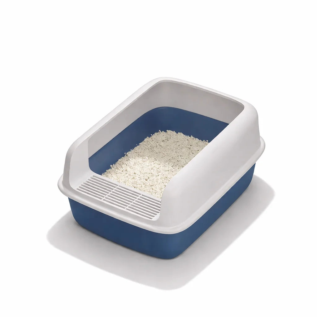 Cat Bedpans Small Size Pet Sandbox for Cat Anti-Splash Cats Toilet Pet Sandbox Kitten Tray Bedpan Cleaning Cat Supplies