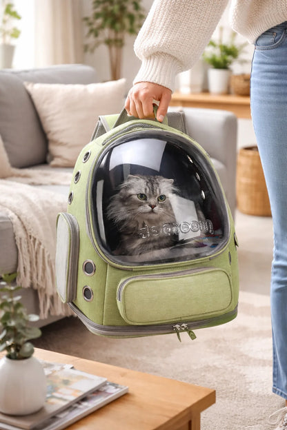 Transparent Pet Cat Carrier Bag Outdoor Travel Backpack for Cats Small Dogs Breathable Cat Carrying Bag Pet Supplies