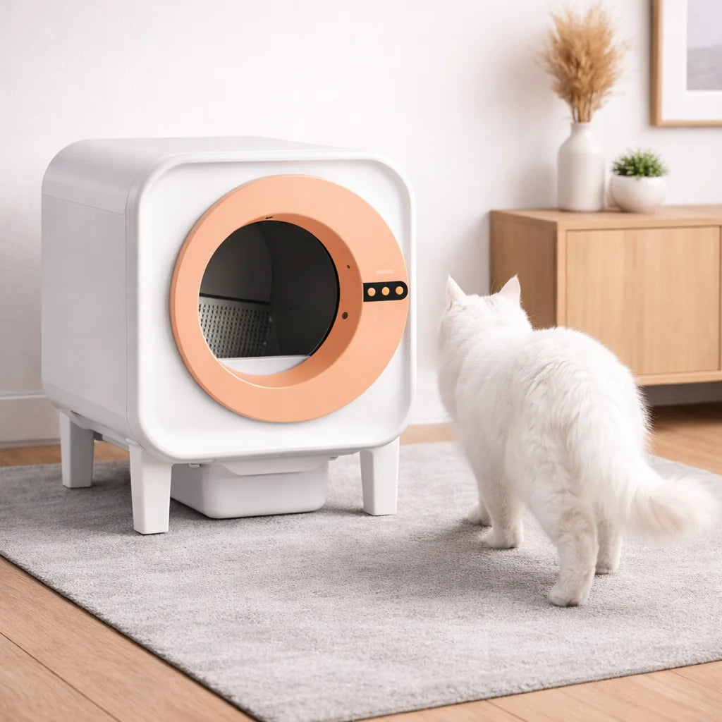 Best-Selling Fully Enclosed Smart Automatic Self-Cleaning Cat Litter Box with Air Purification Control Popular Accessory