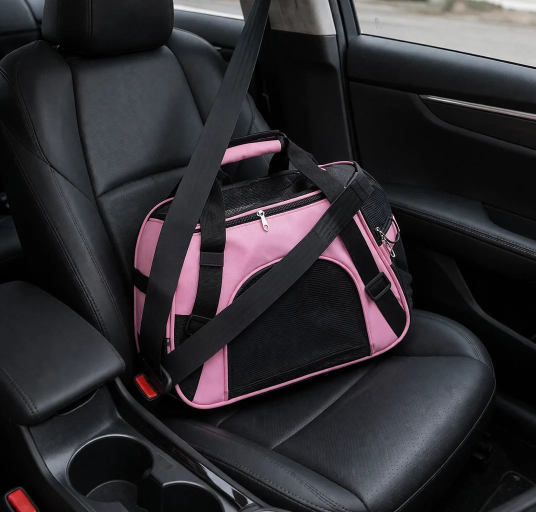 Cat Bags Portable Dog Carrier Bag Mesh Breathable Foldable Cats Carrier Bag Travel Breathable Transport Handbag
