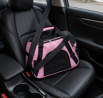 Cat Bags Portable Dog Carrier Bag Mesh Breathable Foldable Cats Carrier Bag Travel Breathable Transport Handbag