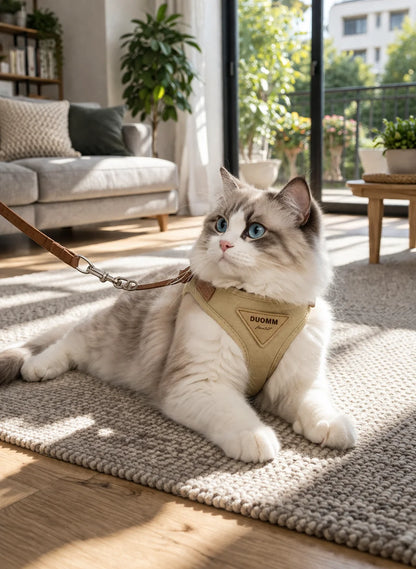 Cat Puppy Outdoor Walking Supplies Fashion Pet Harness and Leash Set for Small Dogs Cats Breathable Durable Kitten Harnesses