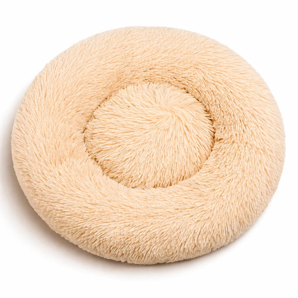 40-90cm 6 Sizes Round Pet Bed for Large Dog Bed Super Soft Cat Bed Plush Dog House for Medium Dog House Winter Warm Sleeping
