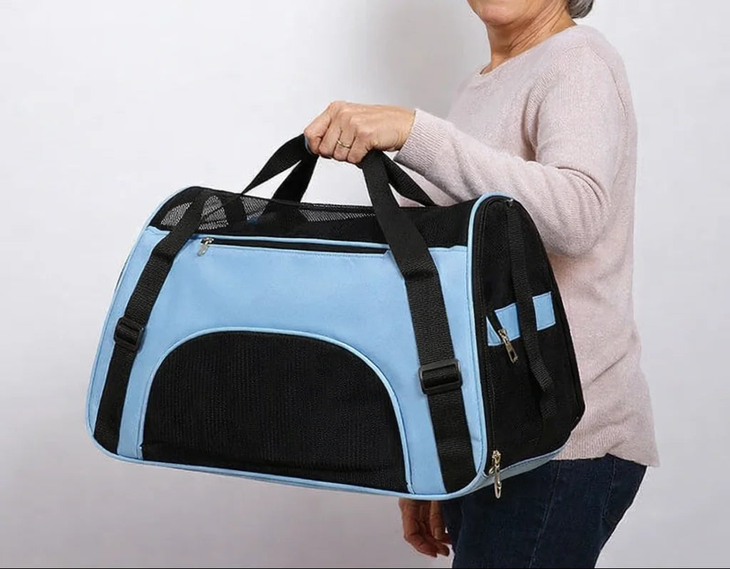 Cat Bags Portable Dog Carrier Bag Mesh Breathable Foldable Cats Carrier Bag Travel Breathable Transport Handbag