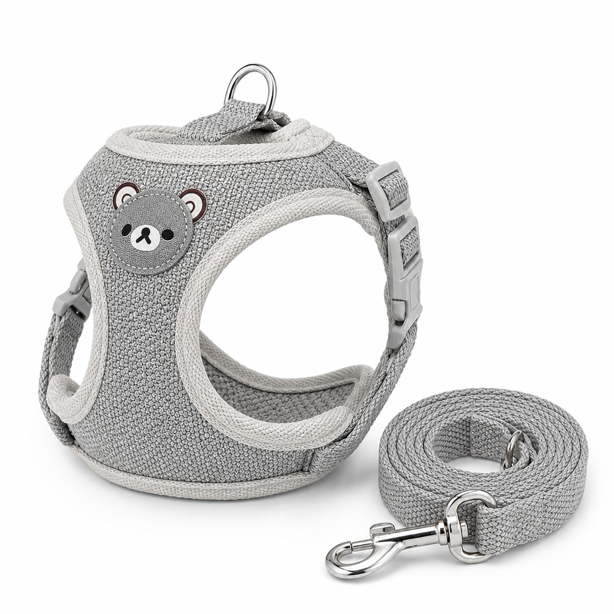 Juniper, Adjustable Harness and Leash Set for Cats - Gray