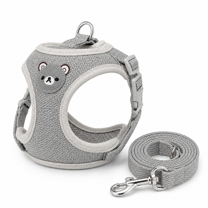 Juniper, Adjustable Harness and Leash Set for Cats - Gray
